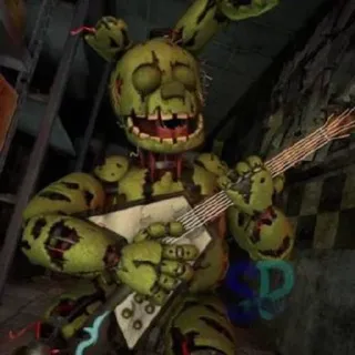 🌟 e48fa066 Springtrap Five Nights at Freddy's animatronic, horror, spel, monster, FNaF telegram sticker