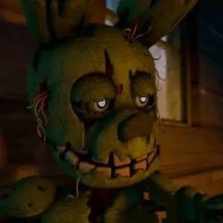 🌟 e4ee2c41 Springtrap Five Nights at Freddy's Animatronic, Horror, Videogame, Monster, Eng telegram sticker