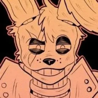 🌟 f6b13902 fnaf, konijn, springtrap, animatronic, horror telegram sticker