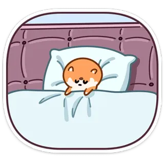 🛌 a931f309 dog, sleep, animal, bed, cute, cartoon, sleeping, relaxing telegram sticker
