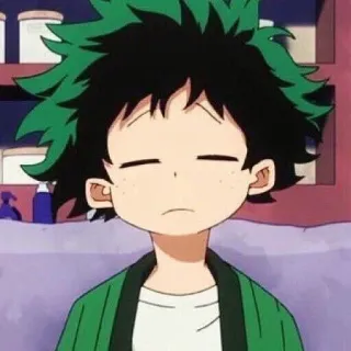 😳 39d1ff17 Izuku Midoriya My Hero Academia 动漫, 漫画, 我的英雄学院, 绿谷出久, 德久, 卡通 telegram sticker