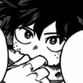 😟 4dd3ab86 Izuku Midoriya My Hero Academia 动漫, 漫画, 我的英雄学院, 绿谷出久, 德久 telegram sticker