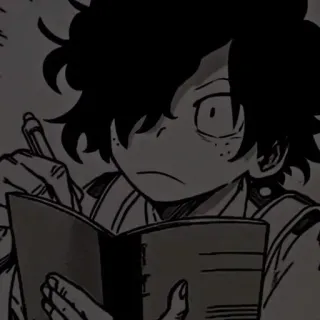 ☹️ 6ba18081 Izuku Midoriya My Hero Academia 动漫, 漫画, 我的英雄学院, 绿谷出久, 出久 telegram sticker