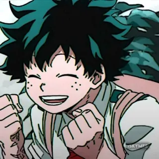 😊 78f34312 Izuku Midoriya My Hero Academia 动漫, 我的英雄学院, 德久, 绿谷出久, 漫画, 角色 telegram sticker