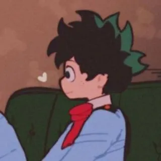 😊 b352b9b8 Izuku Midoriya My Hero Academia 动漫, 漫画, 英雄, 绿谷出久, 我的英雄学院, 可爱 telegram sticker