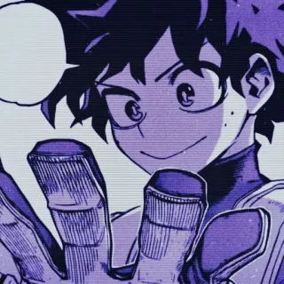 😊 ba84695c Izuku Midoriya My Hero Academia 绿谷出久, 我的英雄学院, 动漫, 漫画, 英雄, 角色 telegram sticker