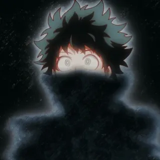 😳 cc61d80c Izuku Midoriya My Hero Academia 动漫, 漫画, 我的英雄学院, 绿谷出久, 德久 telegram sticker