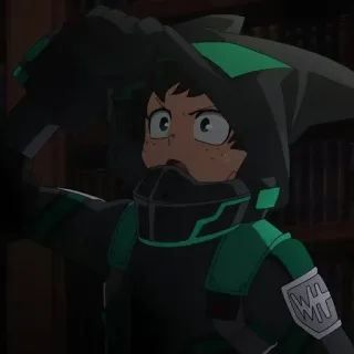 😺 ddce05da Izuku Midoriya My Hero Academia 动漫, 英雄, 我的英雄学院, 德久, 绿谷出久 telegram sticker