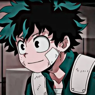 🙂 e5f57068 Izuku Midoriya My Hero Academia 动漫, 漫画, 男孩, 角色, 我的英雄学院, 绿谷出久, 德久 telegram sticker