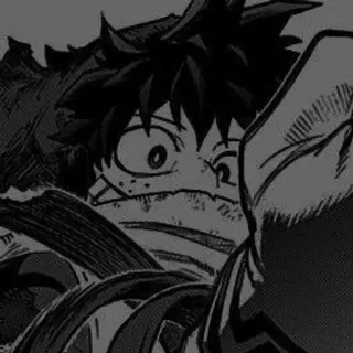 😔 ec4b0b31 Izuku Midoriya My Hero Academia 动漫, 漫画, 我的英雄学院, 绿谷出久, 德久 telegram sticker