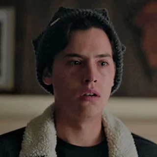 🍁 249bdf82 Jughead Jones Riverdale Jughead, Riverdale, Cole Sprouse, drama adolescente, misterio, gorro telegram sticker