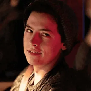 🍁 5b51c89d Jughead Jones Riverdale Jughead, Riverdale, Cole Sprouse, Drama adolescente, Serie de TV, Retrato personaje telegram sticker