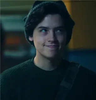 🍁 8fc512a4 Jughead Jones Riverdale adolescente, serie de tv, archie comics, sonrisa burlona, jughead, personaje telegram sticker