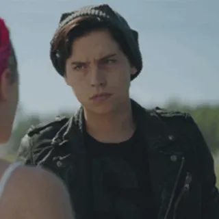 🍁 afd43fd7 Jughead Jones Riverdale Jughead, Riverdale, Cole Sprouse, drama adolescente, Archie Comics, serie de TV telegram sticker