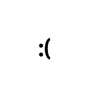 🌟 09207d5a :( sad, unhappy, emoji, face, symbol telegram sticker