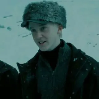 🐍 d6ff72c4 Draco Malfoy Harry Potter drago malefoy, harry potter, hiver, neige, personnage whatsapp sticker