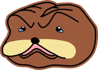 😢 201af4f8 卡通, 难过, 生气, 哭 telegram sticker