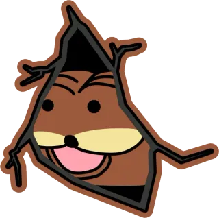 👀 71f2afd6 卡通, 动物, 海狸, 可爱, 搞笑, 贴纸 telegram sticker