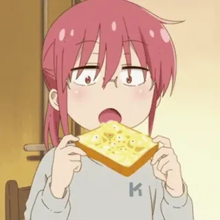 🍞 440f3f9c Kobayashi Miss Kobayashi's Dragon Maid Anime, Ăn, Bánh mì nướng, Dễ thương telegram sticker