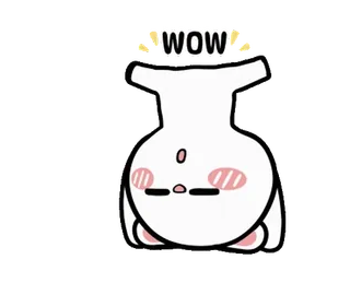 🙃 d246fa6c WOW imut, wow, binatang, kawaii, reaksi, animasi telegram sticker