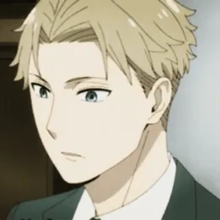 🧐 3d8220f3 Loid Forger Spy × Family Anime, Charakter, Loid Forger, Spy x Family, blond, ernst telegram sticker