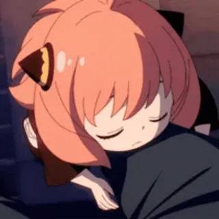 🥺 54593708 Anya Forger Spy x Family anime, spy x family, anya, schlafend, süß telegram sticker
