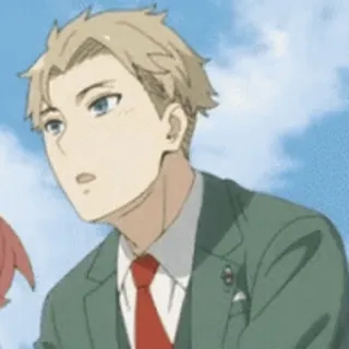 😳 fbeb9655 Loid Forger Spy x Family Anime, Spion, Familie, blonde Haare, grüner Anzug, Charakter telegram sticker