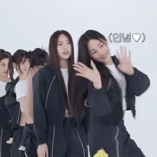 🌨 d4da5426 안녕 привет, машет, приветствие, азиатский, группа whatsapp sticker