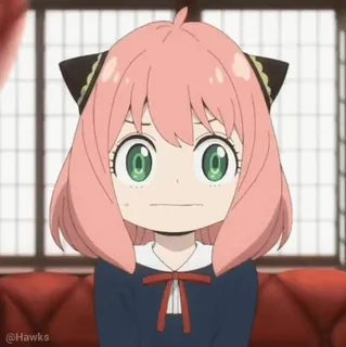 😰 52c0b730 Anya Forger Spy x Family Anime, Spy x Family, Anya Forger, Süß, Cartoon, Mädchen whatsapp sticker