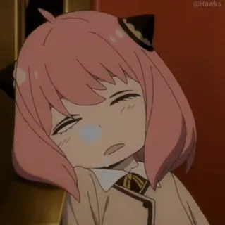 😪 6de14471 Anya Forger Spy × Family Anime, Anya Forger, Spy × Family, süß, lustig, Cartoon whatsapp sticker