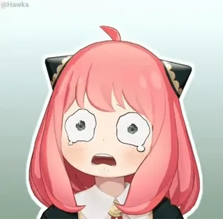 😢 75eeed74 Anya Forger Spy × Family Anime, Manga, Süß, Lustig, Anya, Spy Family whatsapp sticker