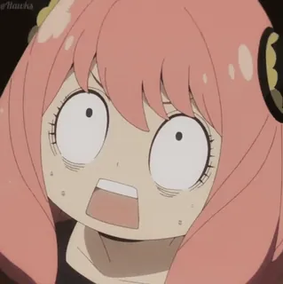 😲 8d686beb Anya Forger Spy × Family Anime, Spy x Family, Anya Forger, Lustig, Schockiert, Anime Mädchen, Cartoon whatsapp sticker