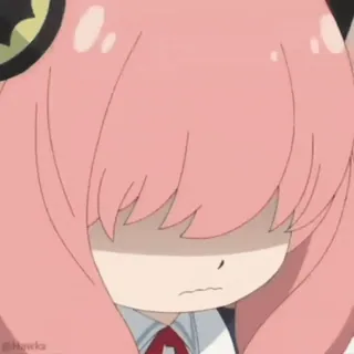 😭 a44b60bc Anya Forger Spy x Family Anime, Anya Forger, Spy x Family, Cartoon, Niedlich, Aufkleber whatsapp sticker