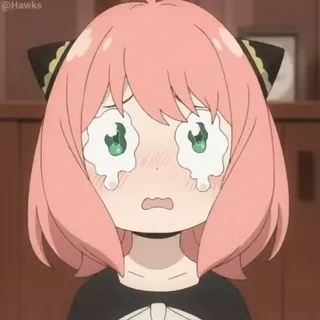 😭 f35a8f02 Anya Forger Spy × Family Anime, Weinen, Traurig, Cartoon, Anya, Spy x Family whatsapp sticker