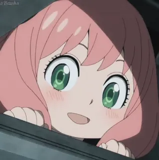 😳 f541efe6 Anya Forger Spy × Family Anime, Charakter, Anya, Spy Family, Cartoon whatsapp sticker