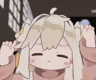 🎶 86f5f3a1 Anime, Kartun, Gadis, Gestur, Ofensif telegram sticker