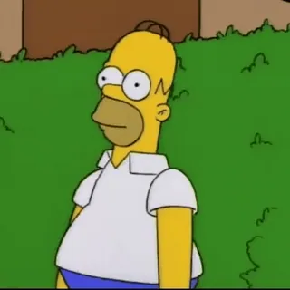 👋 b3932452 Homer Simpson The Simpsons cartoon, yellow, funny, simpsons telegram sticker