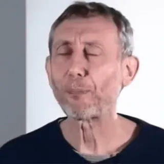 👍 df2c477e Michael Rosen poet, author, funny, meme, literature, childrens books telegram sticker