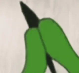 😂 52d2c0f4 手指, 绿色, 手, 插画 telegram sticker