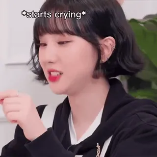 🍔 2855ce59 *starts crying* llorando, triste, emoción, expresión telegram sticker