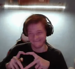 ❣ 25682e6c persona, corazón, amor, gesto, auriculares whatsapp sticker