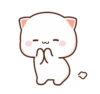 💨 0e838a26 Katze, niedlich, Mochi, kawaii, Tier whatsapp sticker