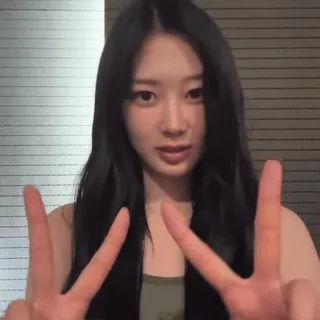 🦷 c08c8620 mulher, paz, asiática, menina, vitória, coreana whatsapp sticker