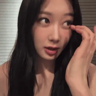 🦷 cfb77f2a mulher, retrato, rosto, olhos, expressão whatsapp sticker