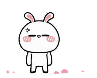 ⚡️ 55fc0d7d 토끼, 바니, 화난, 귀여운, 만화 telegram sticker