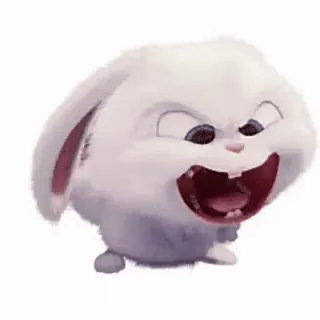 😂 0a1e8ae0 Snowball The Secret Life of Pets kelinci, marah, kartun, animasi, hewan peliharaan, Snowball whatsapp sticker