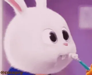 🥴 3df01dc6 Snowball The Secret Life of Pets kelinci, kartun, hewan, lucu, film animasi, karakter, kelinci kecil whatsapp sticker