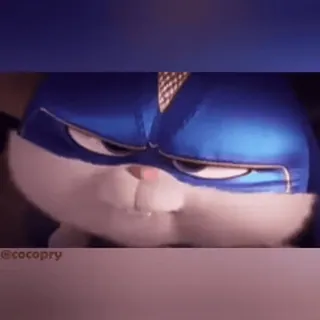 😐 de8770ae Snowball The Secret Life of Pets kelinci, superhero, marah, kartun, animasi whatsapp sticker