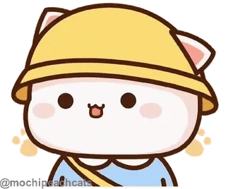 🧏‍♀️ 64d2bea1 peachcats gatto pesca, gatto, kawaii, carino, adesivo telegram sticker