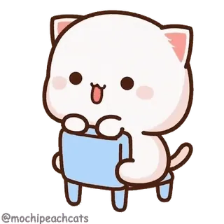 🙃 ff8906d5 gatto, carino, kawaii, cartone animato, animale, adesivo telegram sticker